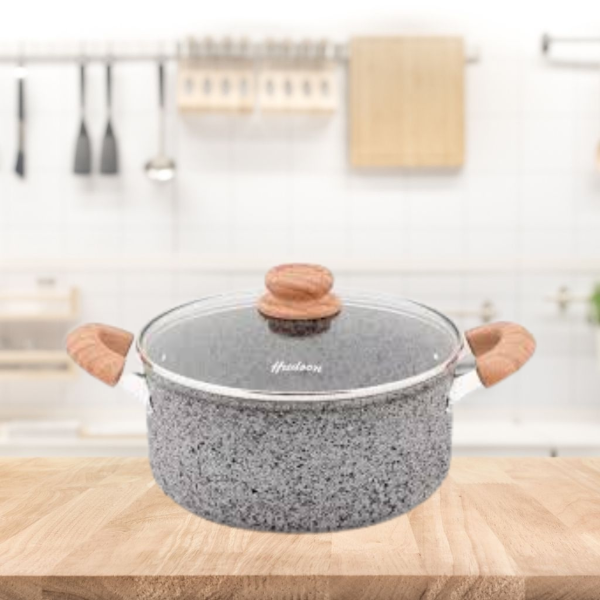 Producto - Cacerola aluminio forjado 28cm granito stone Hudson