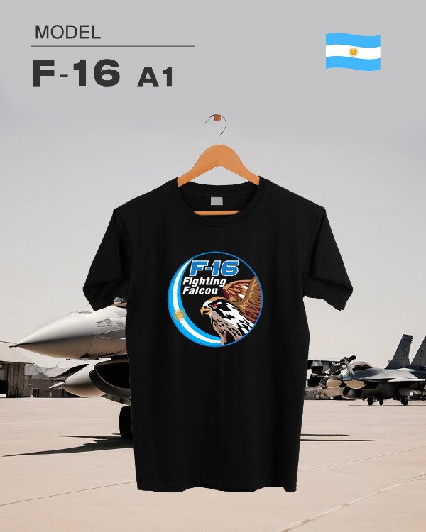 Producto - Remera F-16 Fighting Falcon - Negra