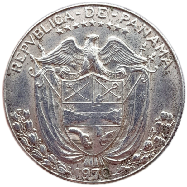 Producto - Panama 1/2 Balboa 1970 Plata (610.000) Km#12a.1 -XF