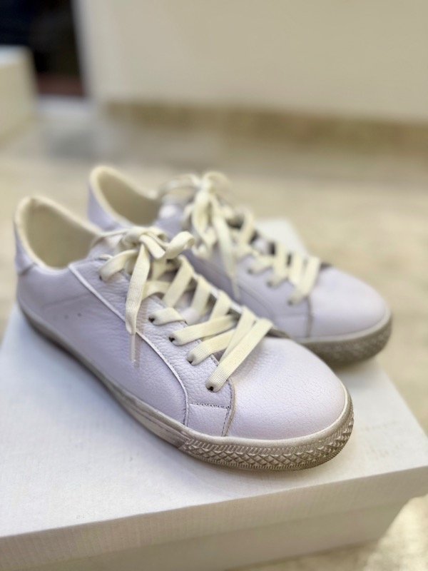 Producto - Zapatillas Golden lisa blanca