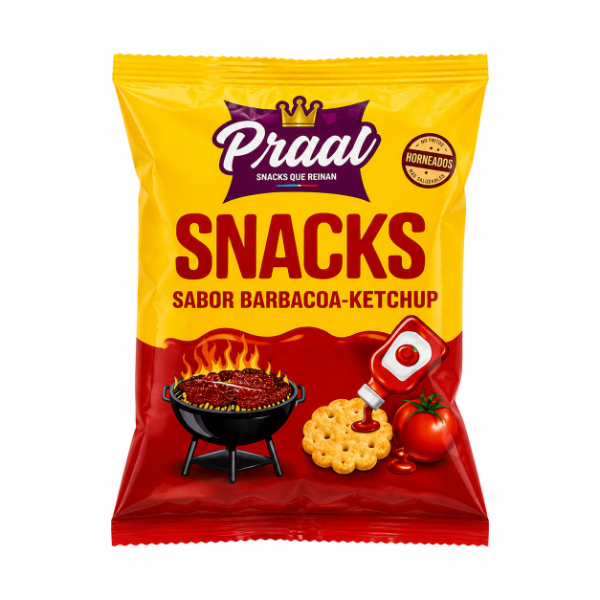 Producto - Snack Sabor Barbacoa Ketchup- Praat-
