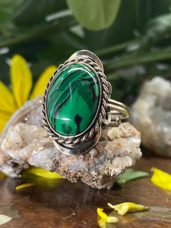 Producto - Anillo Malaquita Reconstituida
