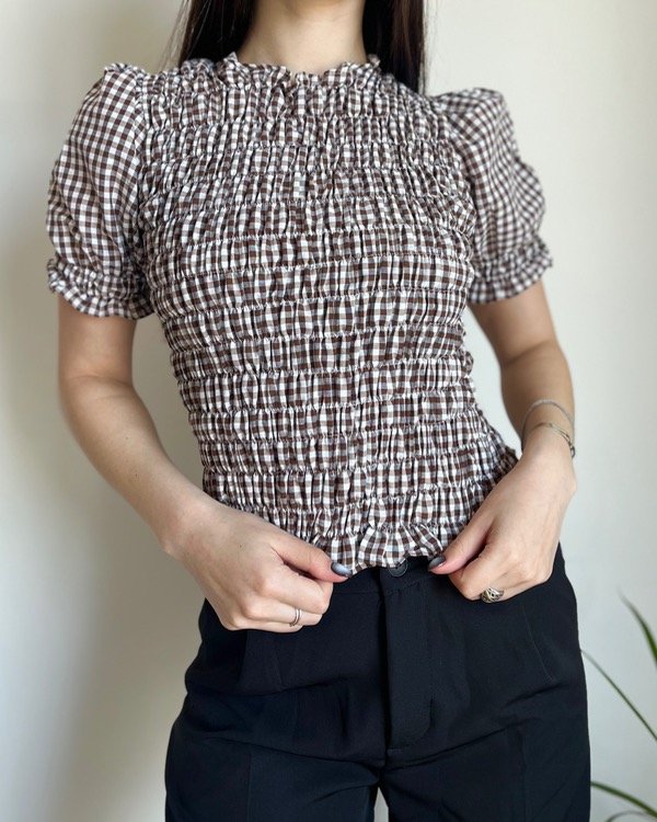 Producto - Blusa Grace estampadas (cuadrille, rayas y lunares) - 0