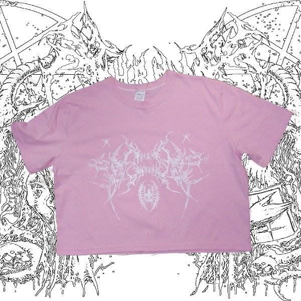 Producto - Remera Crop Hitz Rosa