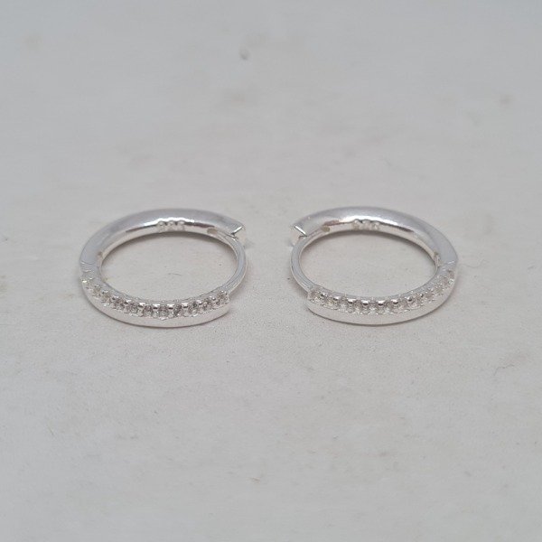 Producto - Argolla cubic y lisa 12mm