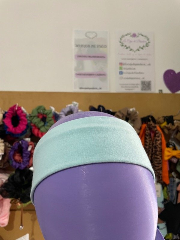 Producto - Bandana tini celeste pastel