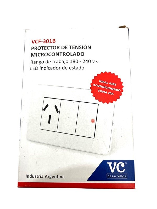 Producto - Protector de tensión 20 amp con bastidor