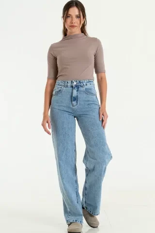 Producto - Wide leg rígido tiro alto CANTILO