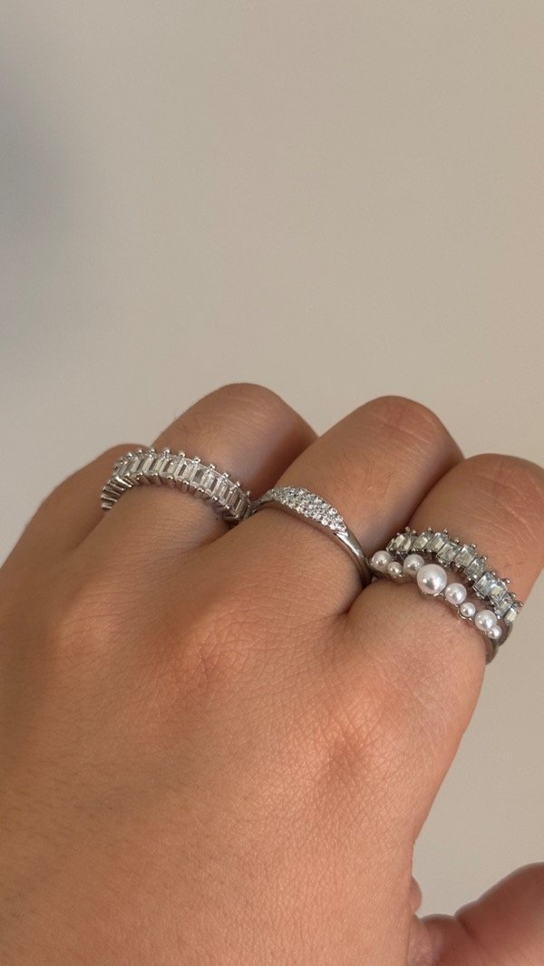 Producto - Anillo cubic perlas