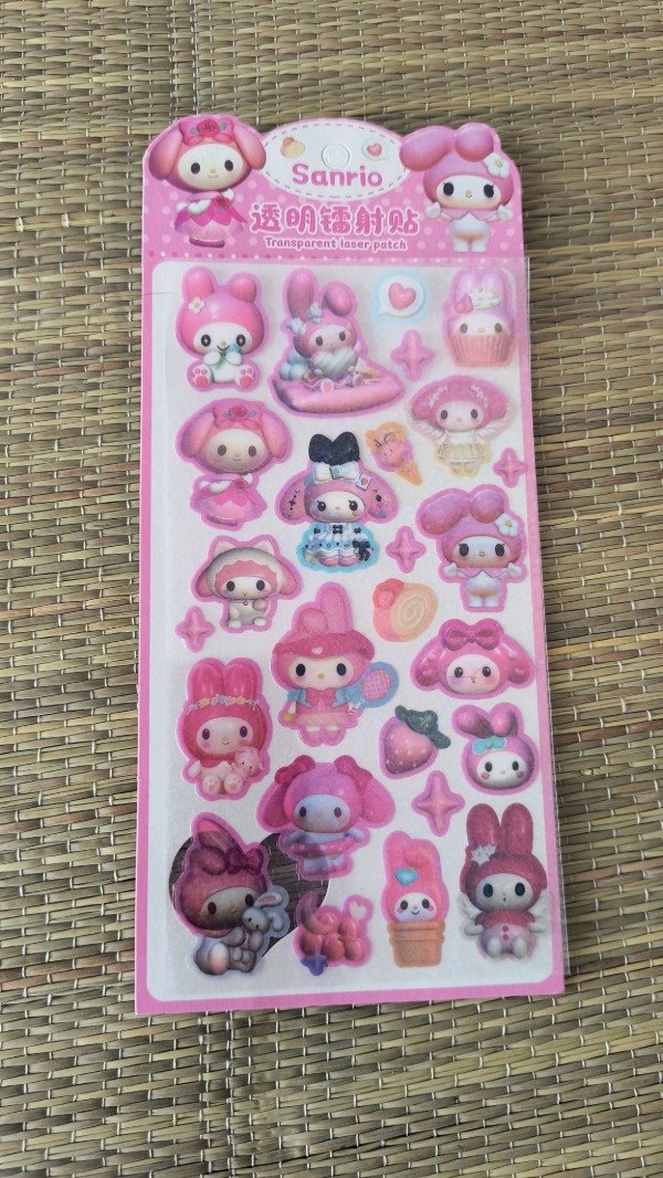 Producto - Plancha de stickers holográfica My melody