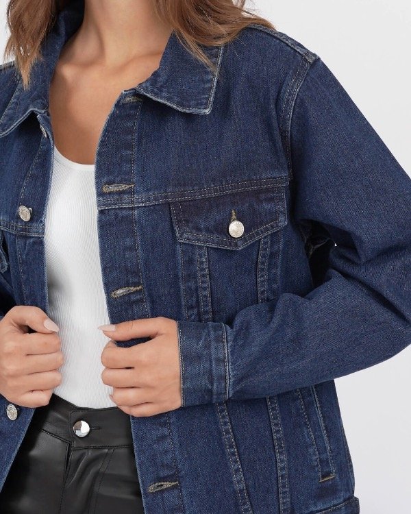 Producto - Campera denim azul clásico - 2
