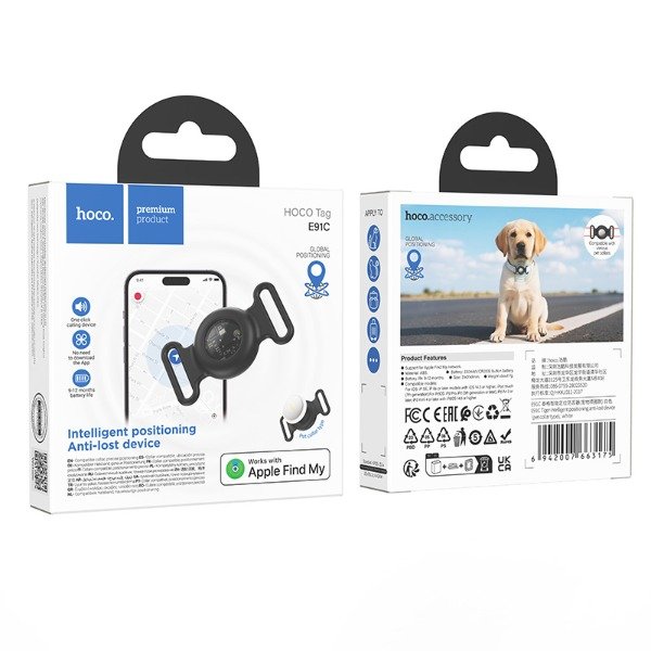 Producto - HOCO - E91C Localizador Mascotas Collar  Apple) - 0