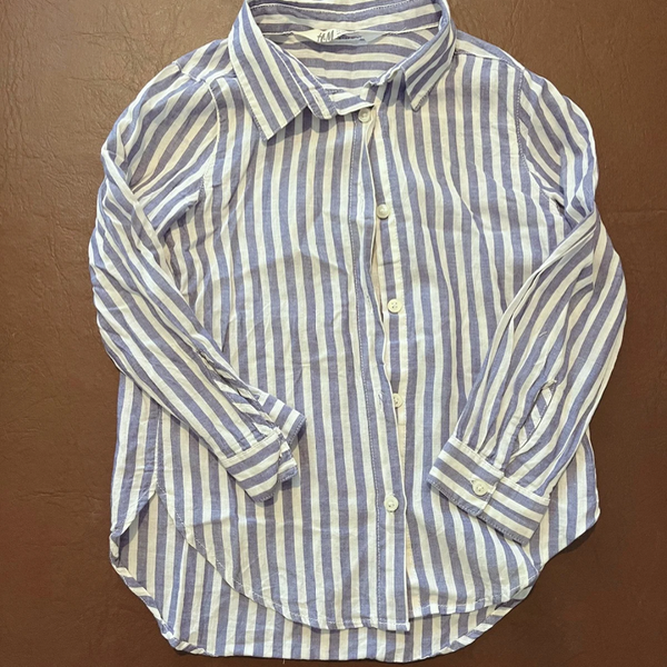 Producto - Camisa Rayas Azules HyM 5/6A