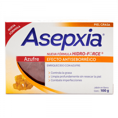 Producto - ASEPXIA Jabon Asepxia Azufre 100g HF