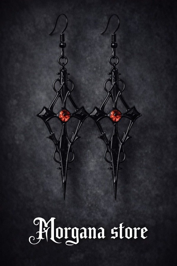Producto - Aros Cruz Goth