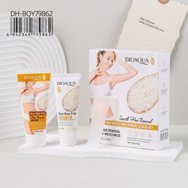 Producto - KIT DE CREMA CORPORAL DE ARROZ - BIOAQUA