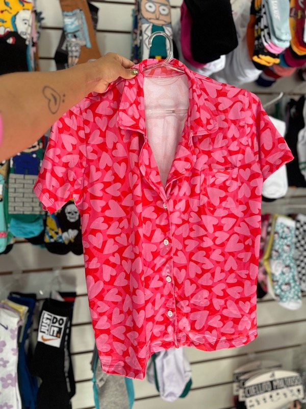 Producto - Camisero corazones rosas - 0
