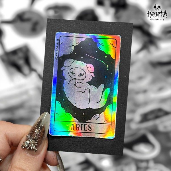 Producto - Sticker "Michi Zodiacal" - Aries