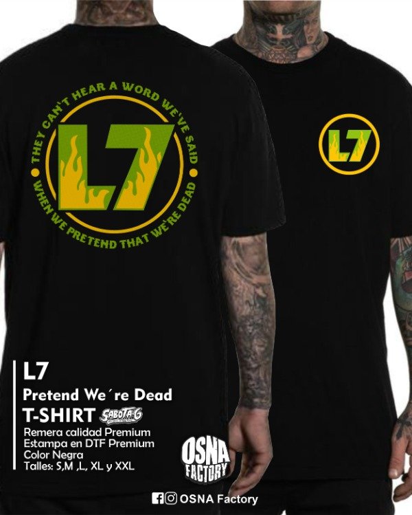 Producto - L7 Pretend were dead T Shirt