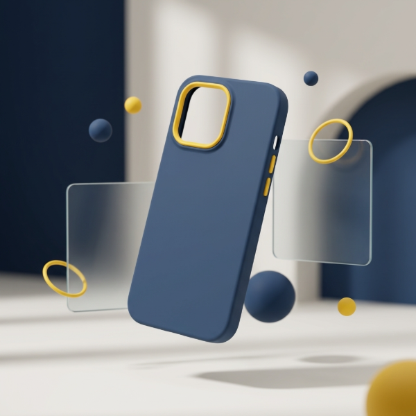 Producto - Funda doble (azul con amarillo)