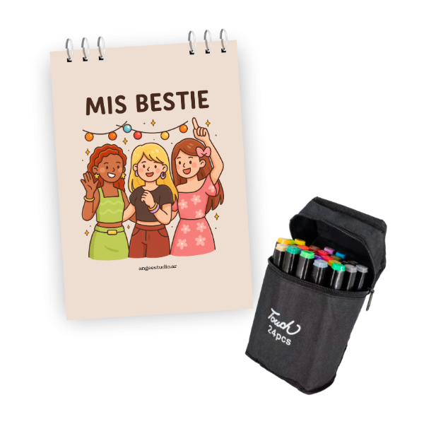 Producto - Libro para colorear Mis Bestie + Marcadores