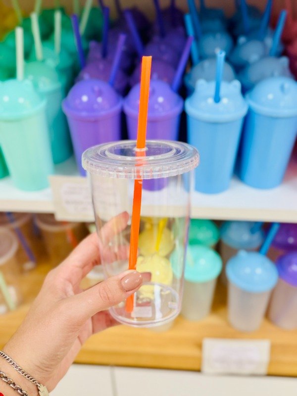 Producto - Vaso Acrílico con sorbete de color 500cc - 0
