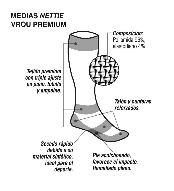 Producto - Media Nettie Vrou Negra - 3
