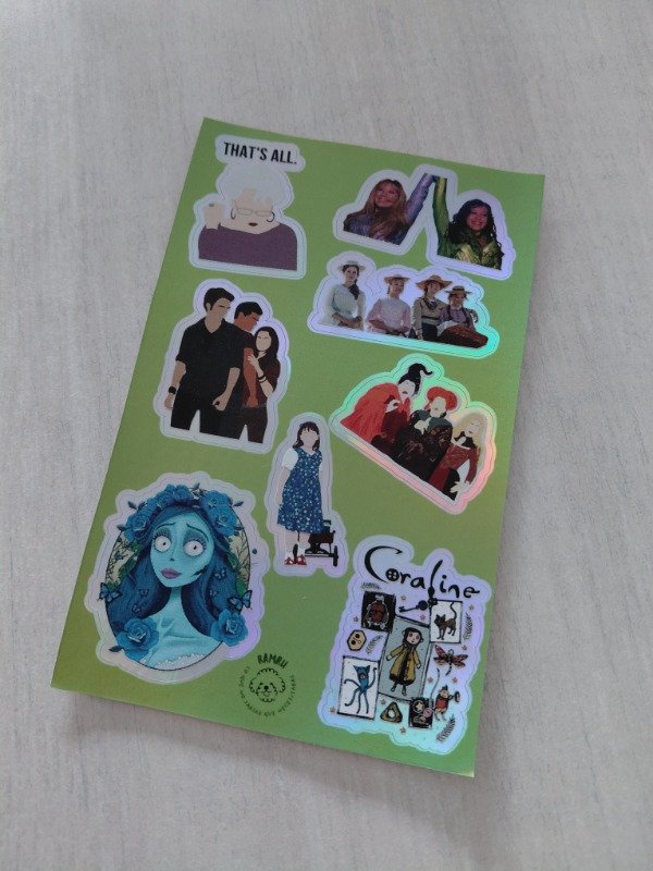 Producto - Planchitas de stickers - Cine #010