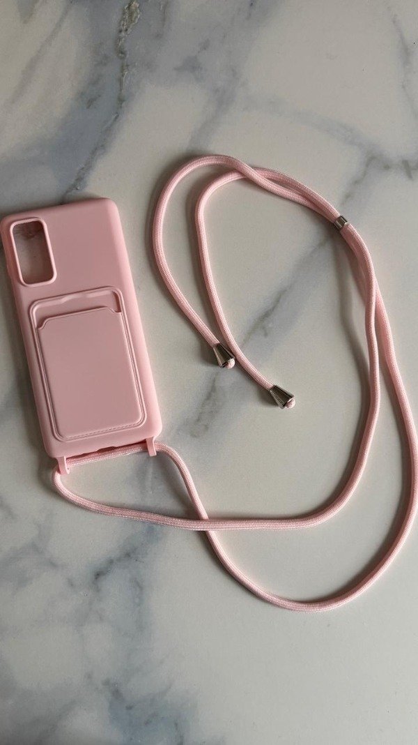 Producto - Funda con correa rosa S20 FE