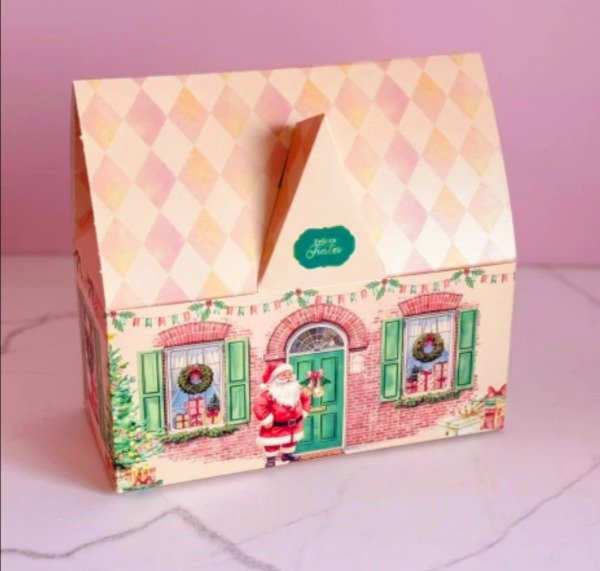 Producto - Caja casa navidad 22x10,5x20 por unidad