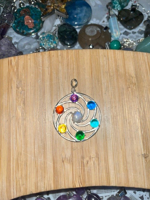 Producto - DIJE DE LOS 7 CHAKRAS EN PLATA 925