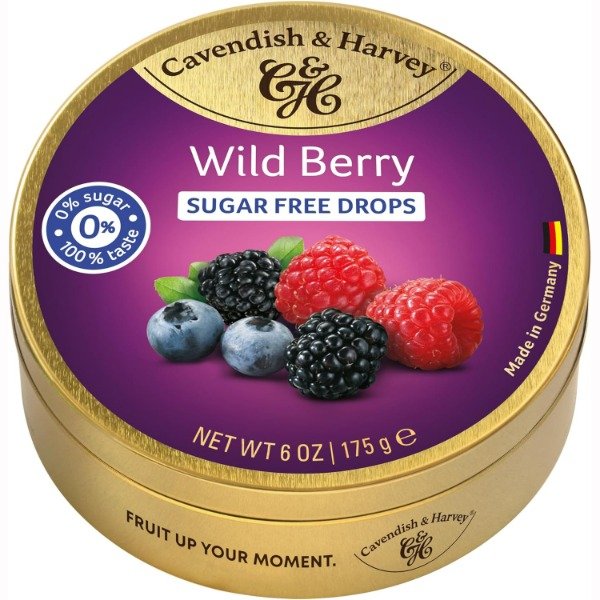 Producto - Caramelos Cavendish and Harvey Lata 175g SUGAR FREE