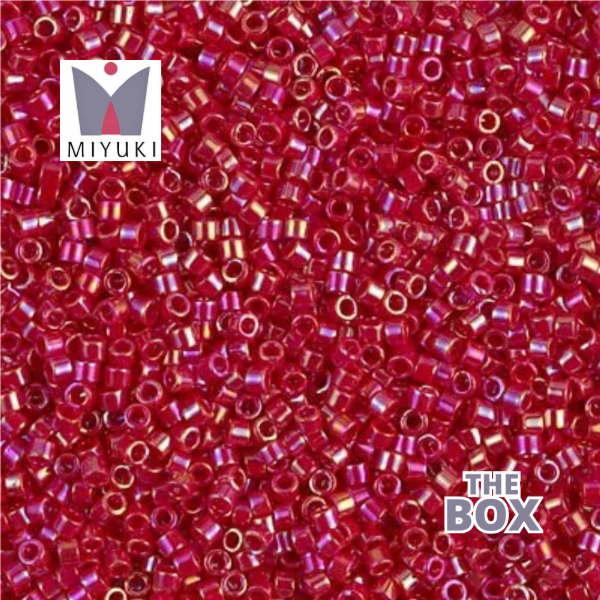 Producto - Miyuki Delica 11/0 Rojo Oscuro Tornasol (10gr)