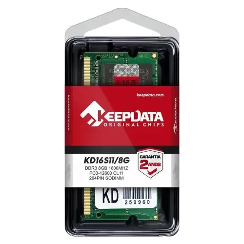 Producto - Memoria RAM DDR3 8GB 1600MHz SODIMM Keepdata