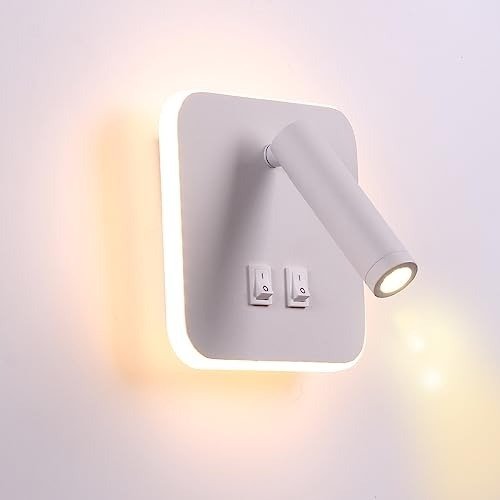 Producto - Aplique Velador Blanco Con Lector