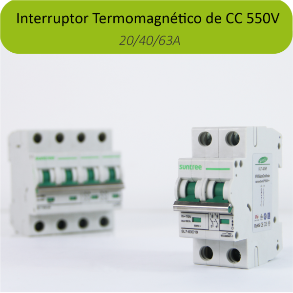 Producto - Interruptores Termomagnéticos CC 550V-20/40/63A - 1
