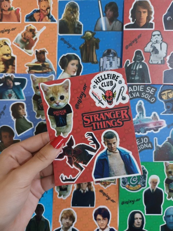 Producto - Plancha de stickers Strangers Things 1