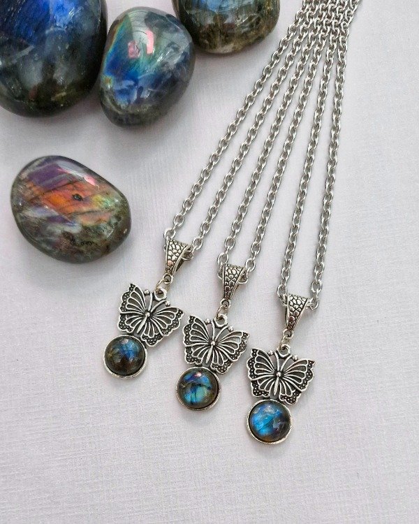 Producto - COLLAR MARIPOSA CON LABRADORITA