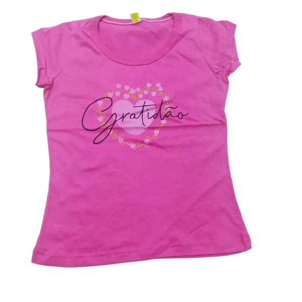 Producto - Remera nena "Corazon" T18 fucsia