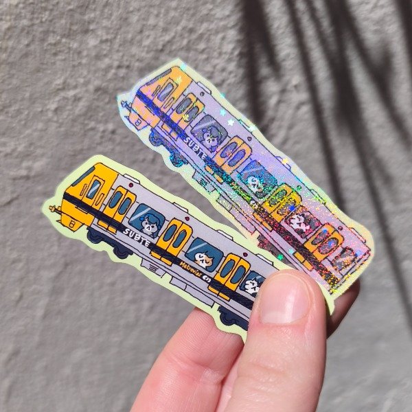Producto - sticker subte (transportes)