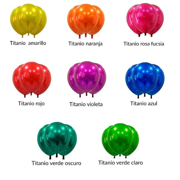 Producto - Globoa latex Titanio x 10 unidades