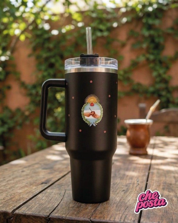 Producto - Vaso Quencher Escudo 1200 ML (Negro)