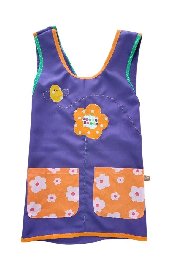 Producto - Abejorrito en flor lila y naranjas