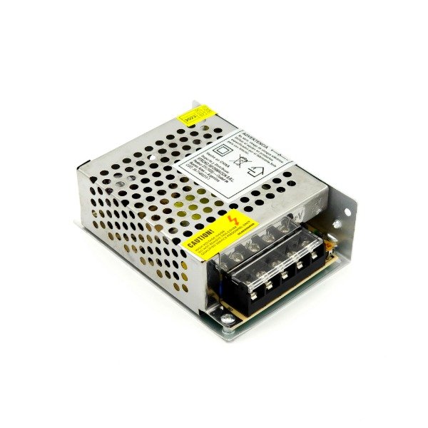 Producto - FUENTE METALICA PARA ILUMINACION Y SEGURIDAD 12V/5A