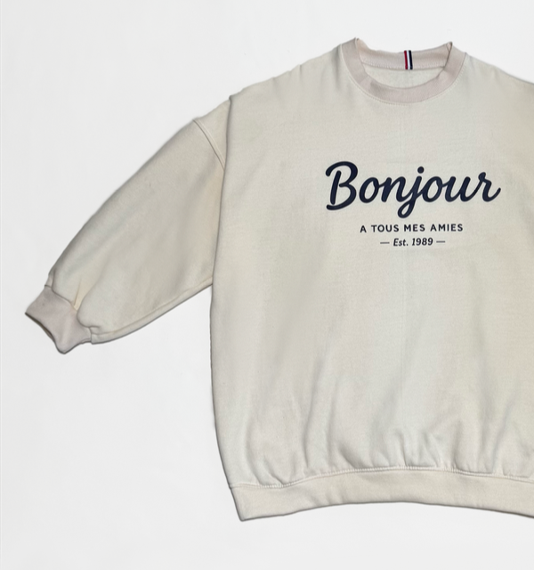 Producto - BUZO OVERSIZE FRANCIA BONJOUR CRUDO - 2
