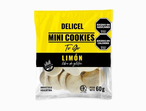 Producto - mini cookies limon delicel 60gr
