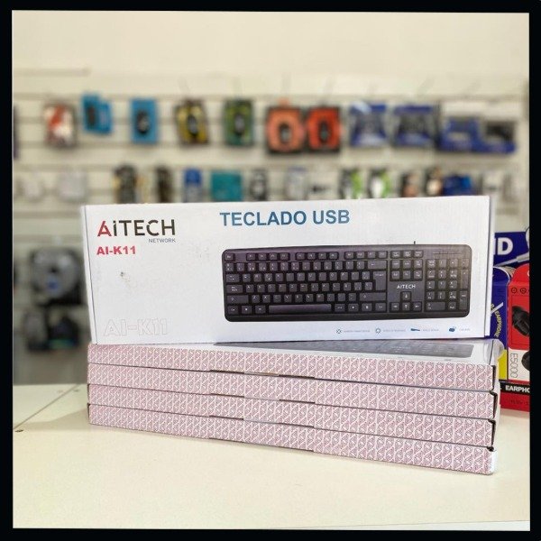 Producto - TECLADO AITECH PARA PC USB AI-K11 NEGRO