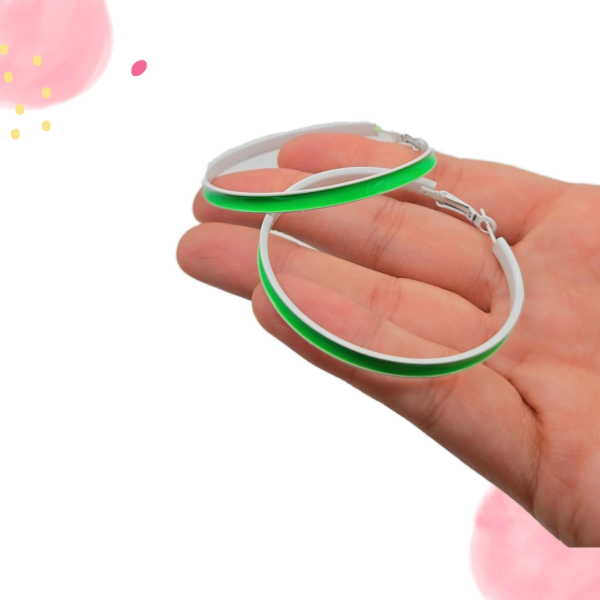 Producto - Aros fluor retro verde