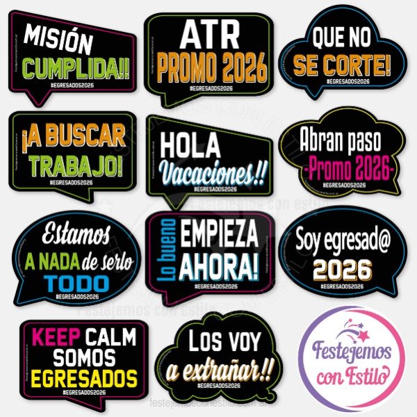 Producto - Photo Props Imprimible Egresados Secundaria - 1