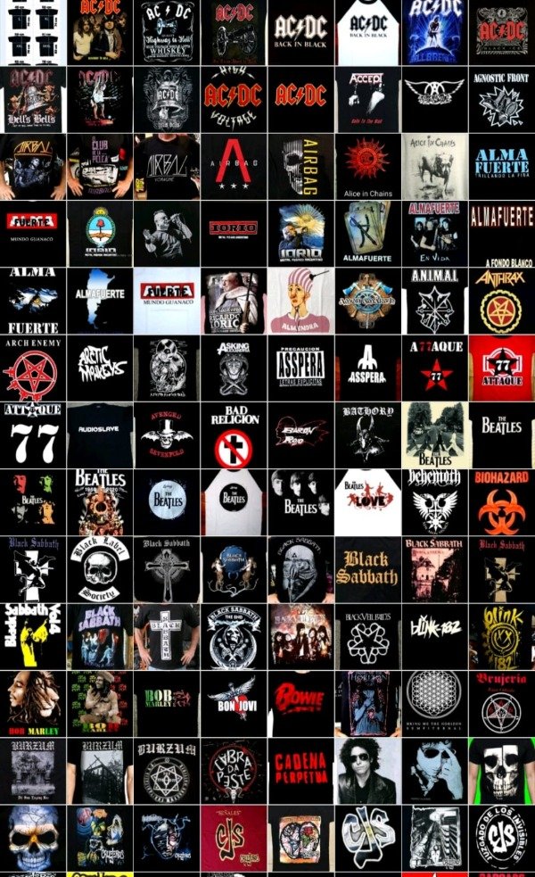 Producto - Remera Unisex Bandas A - K